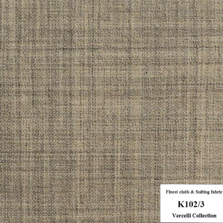K102/3 Vercelli CXM - Vải Suit 95% Wool - Vàng Trơn